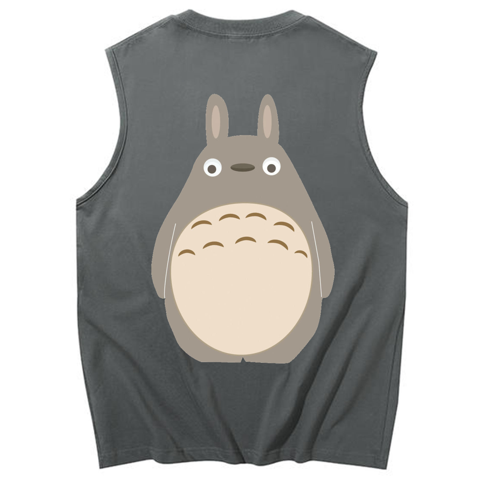 （画像用） となりのトトロ 草壁メイ 草壁サツキ My Neighbor Totoro Satsuki Kusakabe Mei Kusakabe コットン100％タンクトップ（背面プリント）